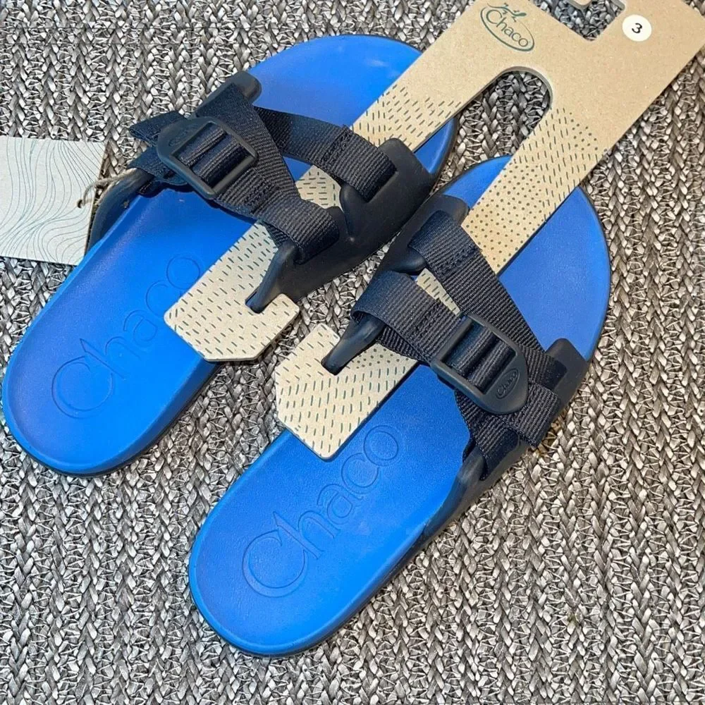 Chaco Childrens Chillos‎ Sandal Slide Blue Size 3 Youth Unisex New